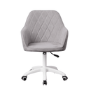 Irodai szék, szürke szövet/fehér, SANTY