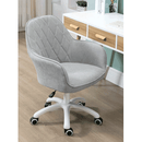 Irodai szék, szürke szövet/fehér, SANTY