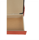 Kanapé ágyfunkcióval és ágyneműtartóval, szövet téglaszínű barna, SARA