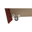 Kanapé ágyfunkcióval és ágyneműtartóval, szövet téglaszínű barna, SARA