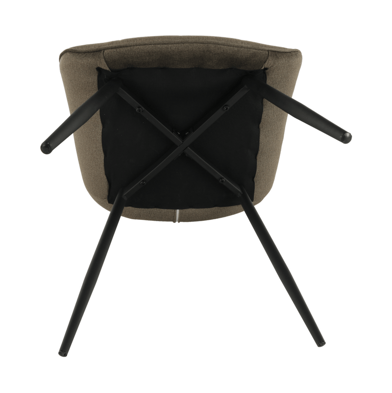 Szék, szürkésbarna taupe/fekete, SARIN