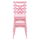Rakásolható szék, rózsaszín, SAVITA