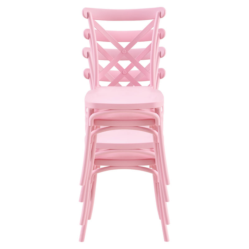 Rakásolható szék, rózsaszín, SAVITA