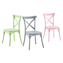 Rakásolható szék, rózsaszín, SAVITA