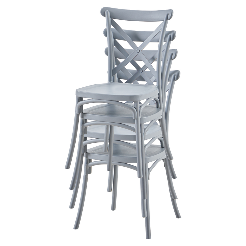 Rakásolható szék, szürke, SAVITA