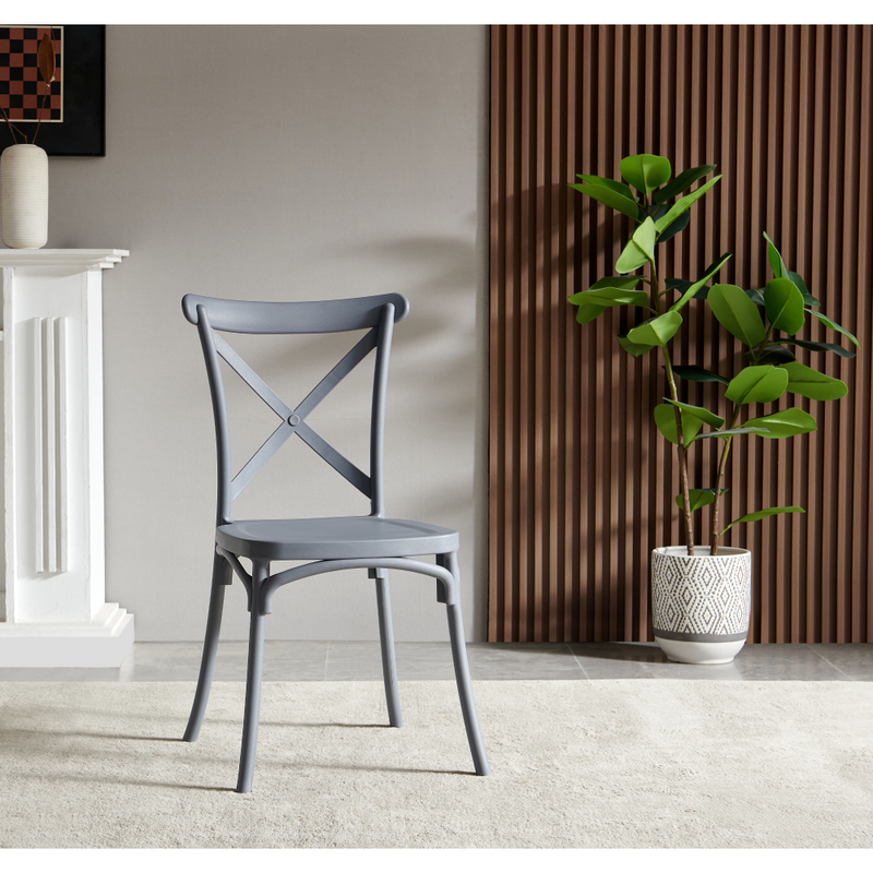 Rakásolható szék, szürke, SAVITA