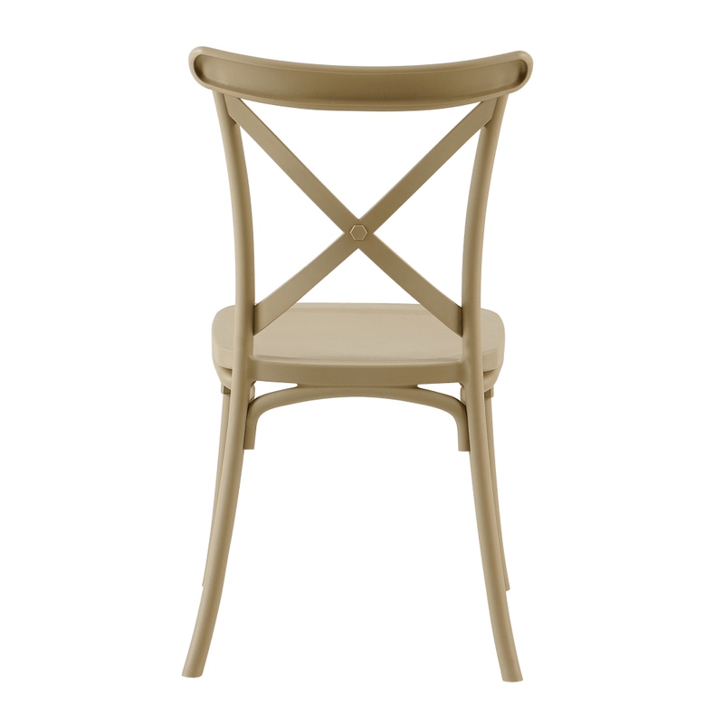 Rakásolható szék, szürkésbarna, SAVITA