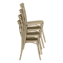 Rakásolható szék, szürkésbarna, SAVITA