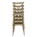 Rakásolható szék, szürkésbarna, SAVITA