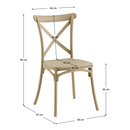 Rakásolható szék, szürkésbarna, SAVITA