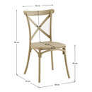 Rakásolható szék, szürkésbarna, SAVITA