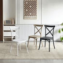 Rakásolható szék, fekete, SAVITA