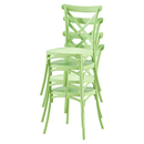 Rakásolható szék, zöld, SAVITA