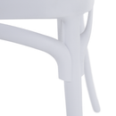 Rakásolható szék, fehér, SAVITO