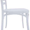 Rakásolható szék, fehér, SAVITO