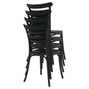 Rakásolható szék, fekete, SAVITO