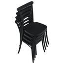 Rakásolható szék, fekete, SAVITO