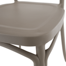 Rakásolható szék, szürkésbarna taupe, SAVITO