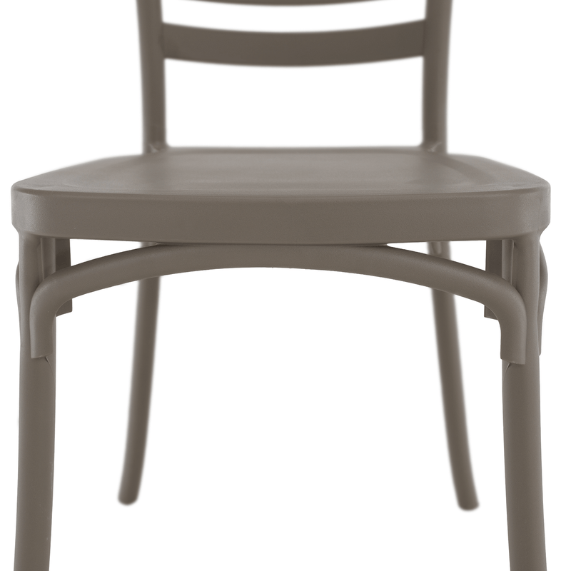 Rakásolható szék, szürkésbarna taupe, SAVITO