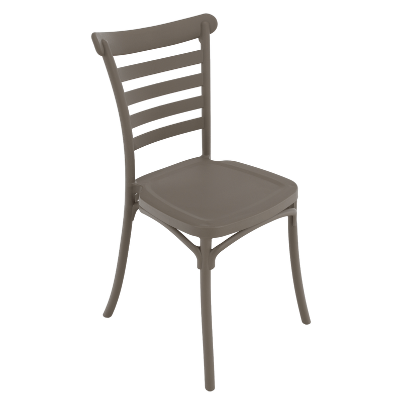 Rakásolható szék, szürkésbarna taupe, SAVITO