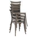 Rakásolható szék, szürkésbarna taupe, SAVITO