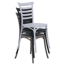 Rakásolható szék, szürkésbarna taupe, SAVITO