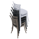 Rakásolható szék, szürkésbarna taupe, SAVITO