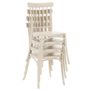 Rakásolható szék, szürkésbarna Taupe kasmír, SAZEN NEW