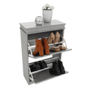 Cipőpolc, 2-soros, szürke, SEBER TYP 1