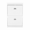 Cipőpolc, 2-soros, fehér, SEBER TYP 1