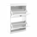 Cipőpolc, 2-soros, fehér, SEBER TYP 1