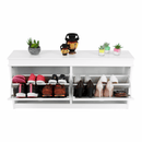 Cipőpolc, 2-soros, fehér, SEBER TYP 4