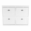 Cipőpolc, 2-soros, fehér, SEBER TYP 5