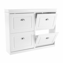 Cipőpolc, 2-soros, fehér, SEBER TYP 5