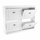 Cipőpolc, 2-soros, fehér, SEBER TYP 5