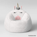 Babzsák unikornis, fehér, INOROG