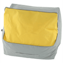 Babzsák, szürke / zöld szövet, ALIMOR