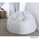 Babzsák, szürkés-fehér/cik cak minta, GOMBY