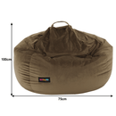 Babzsák, szürkésbarna TAUPE szövet, TRIKALO