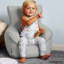 Babzsák, világosszürke anyag, TAMPO