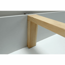 Ülőgarnitúra, műbőr fehér/szövet szürke melír, TONIKS