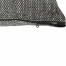 Ülőgarnitúra, műbőr fehér/szövet szürke melír, TONIKS