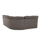 Sarokülőgarnitúra ágyfunkcióval és ágyneműtartóval, bal oldali kivitel, barna, AMELIA