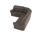 Sarokülőgarnitúra ágyfunkcióval és ágyneműtartóval, bal oldali kivitel, barna, AMELIA