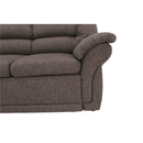 Sarokülőgarnitúra ágyfunkcióval és ágyneműtartóval, bal oldali kivitel, barna, AMELIA