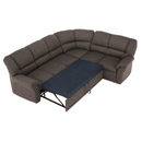 Ülőgarnitúra készlet, barna, jobb, AMELIA