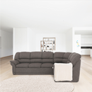 Ülőgarnitúra készlet, barna, jobb, AMELIA