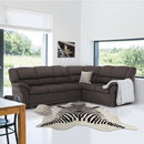 Ülőgarnitúra készlet, barna, jobb, AMELIA