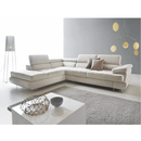 Ülőgarnitúra, világos szürke, szövet, balos, BUTON P