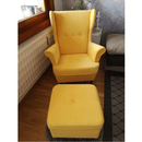 Puff, sárga/wenge, RUFINO 3 NEW